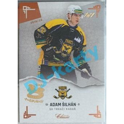 2019/20 OFS Chance liga Adam Šilhán #291 1/1 Leather paralel Expo Pard.