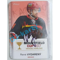 2017 OFS Mountfield Cup René Vydarený #6 2/10 Autograph Die Cut