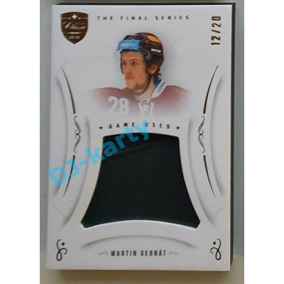 2021/22 OFS The Final Series Martin Gernát #MEM-MG 12/20 Game Used Gold