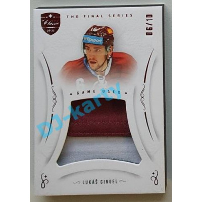 2021/22 OFS The Final Series Lukáš Cingel #JER-LC 06/10 Game Used Jersey Red