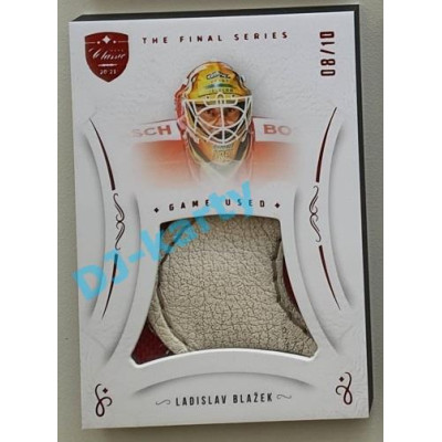 2021/22 OFS The Final Series Ladislav Blažek #MEM-LB 08/10 Game Used Red