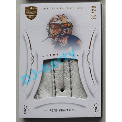 2021/22 OFS The Final Series Petr Mrázek #MEM-ER 20/20 Game Used Gold