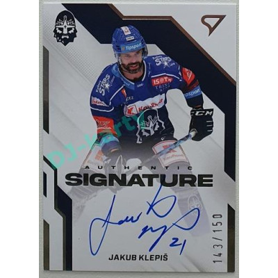 2022/23 Sportzoo ELH 1. série #AS1-KL Jakub Klepiš Signature level 1 xxx/150