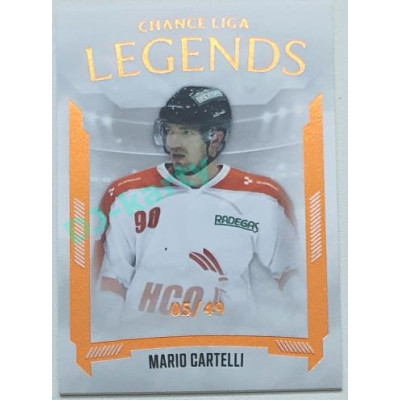 2022/23 Goal Cards Chance Liga 1. série #LL-4 Mario Cartelli Legends Parallel 05/49