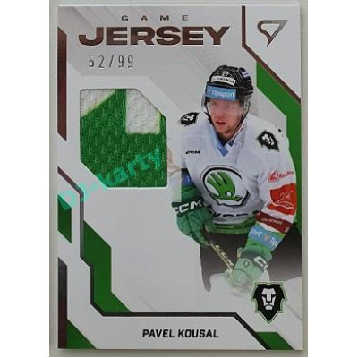 2022/23 Sportzoo ELH 2. série #GJ-KO Pavel Kousal Game Jersey 52/99