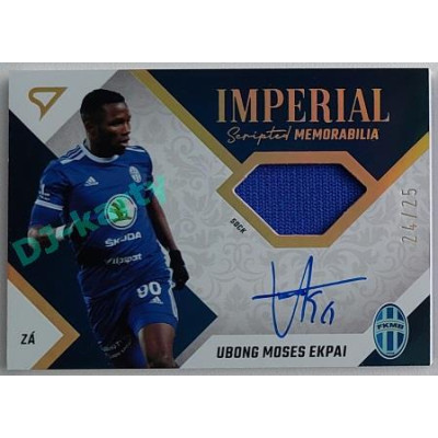 2022/23 Sportzoo Fortuna Liga 2. série #IM-UE Ubong Moses Ekpai Imperial Scripted Memorabilia 24/25
