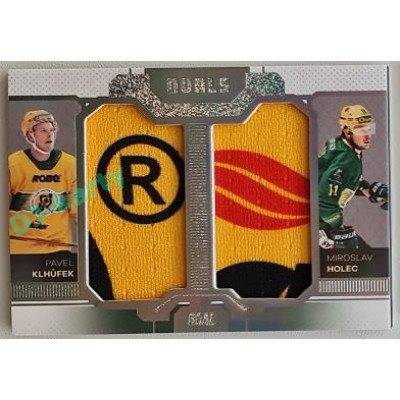 2022/23 Goal Cards Chance Liga Update #D-17 P. Klhůfek / M. Holec Duals Jersey Rainbow 1/1