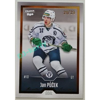 2022/23 Goal Cards Chance Liga Update #462 Jan Půček Gold xx/23
