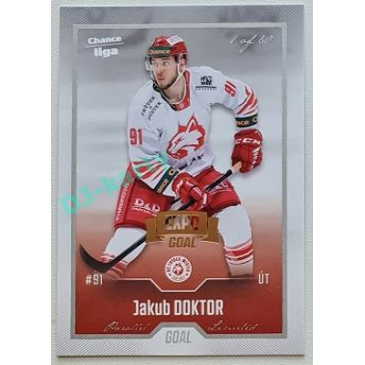 2022/23 Goal Cards Chance Liga Update #469 Jakub Doktor Expo Silver 1 of 3