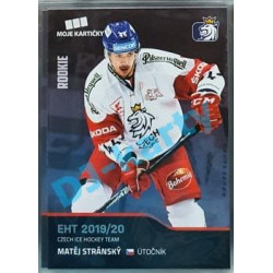 2020 MK reprezentace Matěj Stránský RC EHT #33 Blue Promo