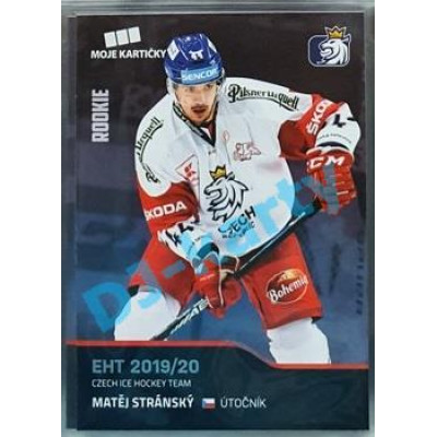 2020 MK reprezentace Matěj Stránský RC EHT #33 Blue Promo
