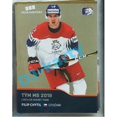 2020 MK reprezentace Filip Chytil Tým MS 2019 #65 Gold Promo