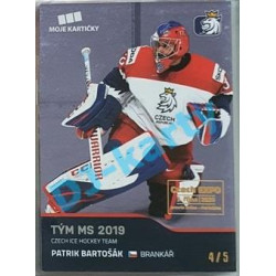 2020 MK reprezentace Patrik Bartošák #47 4/5 Blue Czech Expo