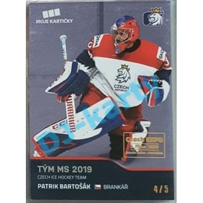 2020 MK reprezentace Patrik Bartošák #47 4/5 Blue Czech Expo