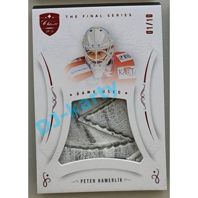 2021/22 OFS The Final Series Peter Hamerlík #MEM-PA 01/10 Game Used Red