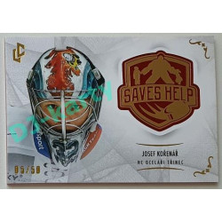 2021/22 Legendary Cards SAVES HELP MEMORABILIA SERIES #SH-021 Josef Kořenář Red xx/50