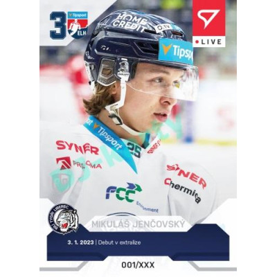 2022/23 Sportzoo ELH LIVE #L-063 Mikuláš Jenčovský xx/49