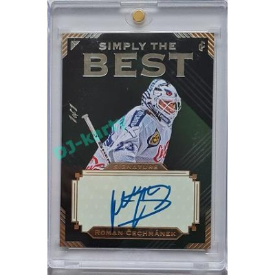 2023 Legendary Cards Simply the Best #S-02 Roman Čechmánek Signature Platinum 1/1