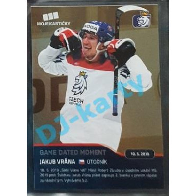 2020 MK reprezentace Jakub Vrána GDM #99 Gold Promo
