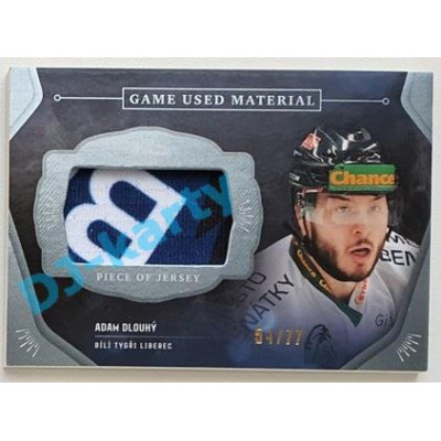 2020/21 OFS 2. série Adam Dlouhý #GUM-ADL 54/77 Game Used Material