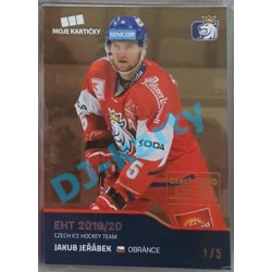 2020 MK reprezentace Jakub Jeřábek #13 1/5 Gold Czech Expo
