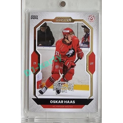 2023/24 Goal cards Chance Liga 2. série #318 Oskar Haas Expo Perleť 1of7