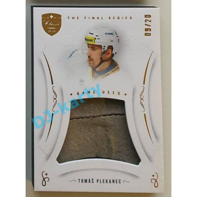 2021/22 OFS The Final Series Tomáš Plekanec #MEM-TL 09/20 Game Used Gold