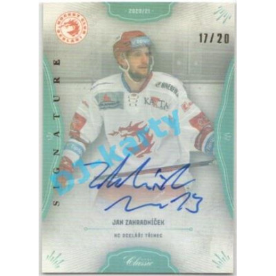 2021/22 OFS The Final Series Jan Zahradníček #294 17/20 Bonus Signature Rainbow