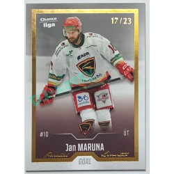 2022/23 Goal Cards Chance Liga 1. série #051 Jan Maruna Gold 17/23