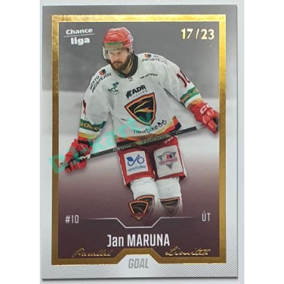 2022/23 Goal Cards Chance Liga 1. série #051 Jan Maruna Gold 17/23