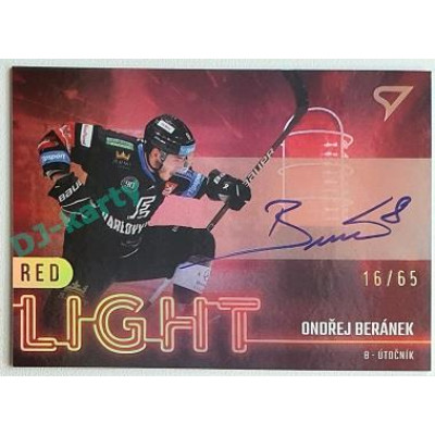 2022/23 Sportzoo ELH 2. série #RLS-OB Ondřej Beránek Red Light Auto xx/65