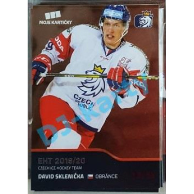 2020 MK reprezentace David Sklenička EHT #34 23/25 Red