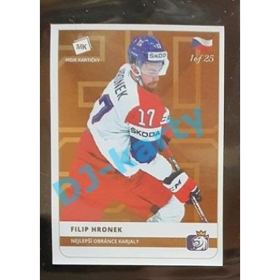 2020 MK Stick Filip Hronek Nejlepší obránce Karjaly #27 1 of 25 Bronze