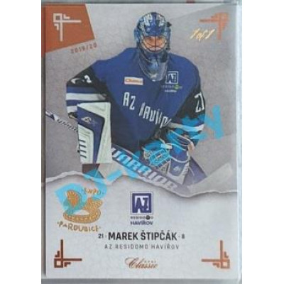 2019/20 OFS Chance liga Marek Štipčák #112 1/1 Leather paralel Expo Pard.