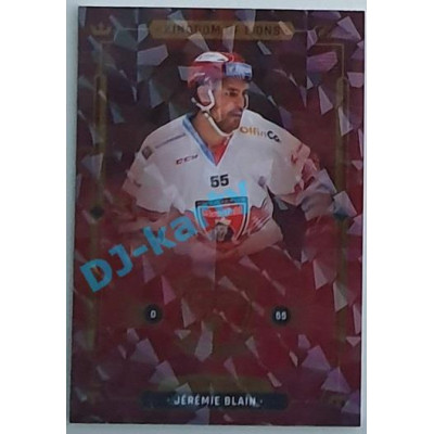 2021 OFS Kingdom of Lions Jérémie Blain #B03 4/6 Cracked Ice