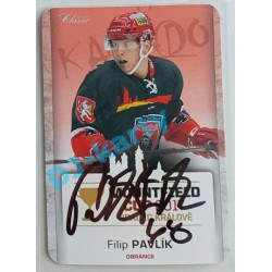 2017 OFS Mountfield Cup Filip Pavlík #9 2/10 Autograph Die Cut