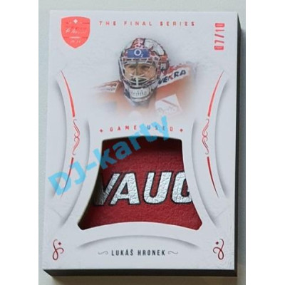 2021/22 OFS The Final Series Lukáš Hronek #MEM-LH 07/10 Game Used Red