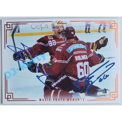2021/22 OFS The Final Series Miroslav Forman a Tomáš Rolinek #MPM-028 13/15 Magic Photo Moments Signature