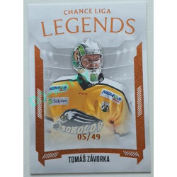 2022/23 Goal Cards Chance Liga 1. série #LL-7 Tomáš Závorka Legends Parallel 05/49