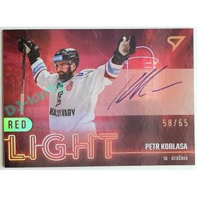 2022/23 Sportzoo ELH 2. série #RLS-KB Petr Koblasa Red Light Auto xx/65