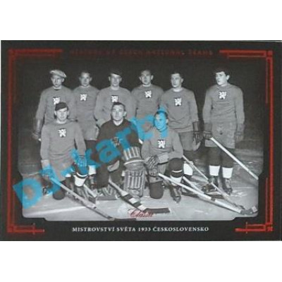 2020 OFS SSČH Mistrovství Evropy 1933 Československo #HCNT-10 20/30 History of Czech National Teams Red