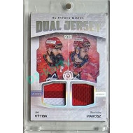 2023/24 Goal cards Chance Liga 2. série #JD-12 Jan Výtisk / Rostislav Marosz Game Used Material Dual Jersey 4/5