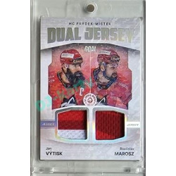 2023/24 Goal cards Chance Liga 2. série #JD-12 Jan Výtisk / Rostislav Marosz Game Used Material Dual Jersey 4/5