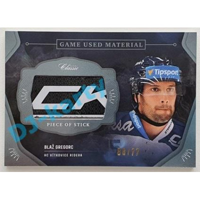 2020/21 OFS 2. série Blaž Gregorc #GUM-BGR 66/77 Game Used Material