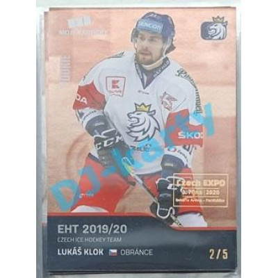 2020 MK reprezentace Lukáš Klok #14 2/5 Red Czech Expo