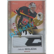 2017 OFS Mountfield Cup Jakub Sedláček #1 2/4 Game Used Stick Gold Signature