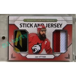 2023/24 Goal cards Chance Liga 2. série #SJ-12 Jan Výtisk Game Used Material Jersey&Stick 5/5