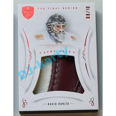 2021/22 OFS The Final Series David Honzík #MEM-DO 08/10 Game Used Red