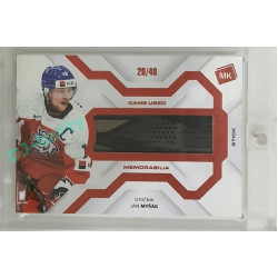 2021/22 MK reprezentace #GUM-10 Jan Myšák Game Used Memorabilia RED 20/40