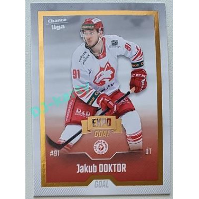 2022/23 Goal Cards Chance Liga Update #469 Jakub Doktor Expo Gold 1 of 3